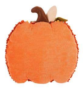 Pumpkin Shaped Textured 3D Pillow