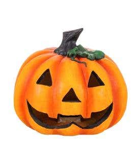 LED Jack-O'-Lantern Garden Statuary