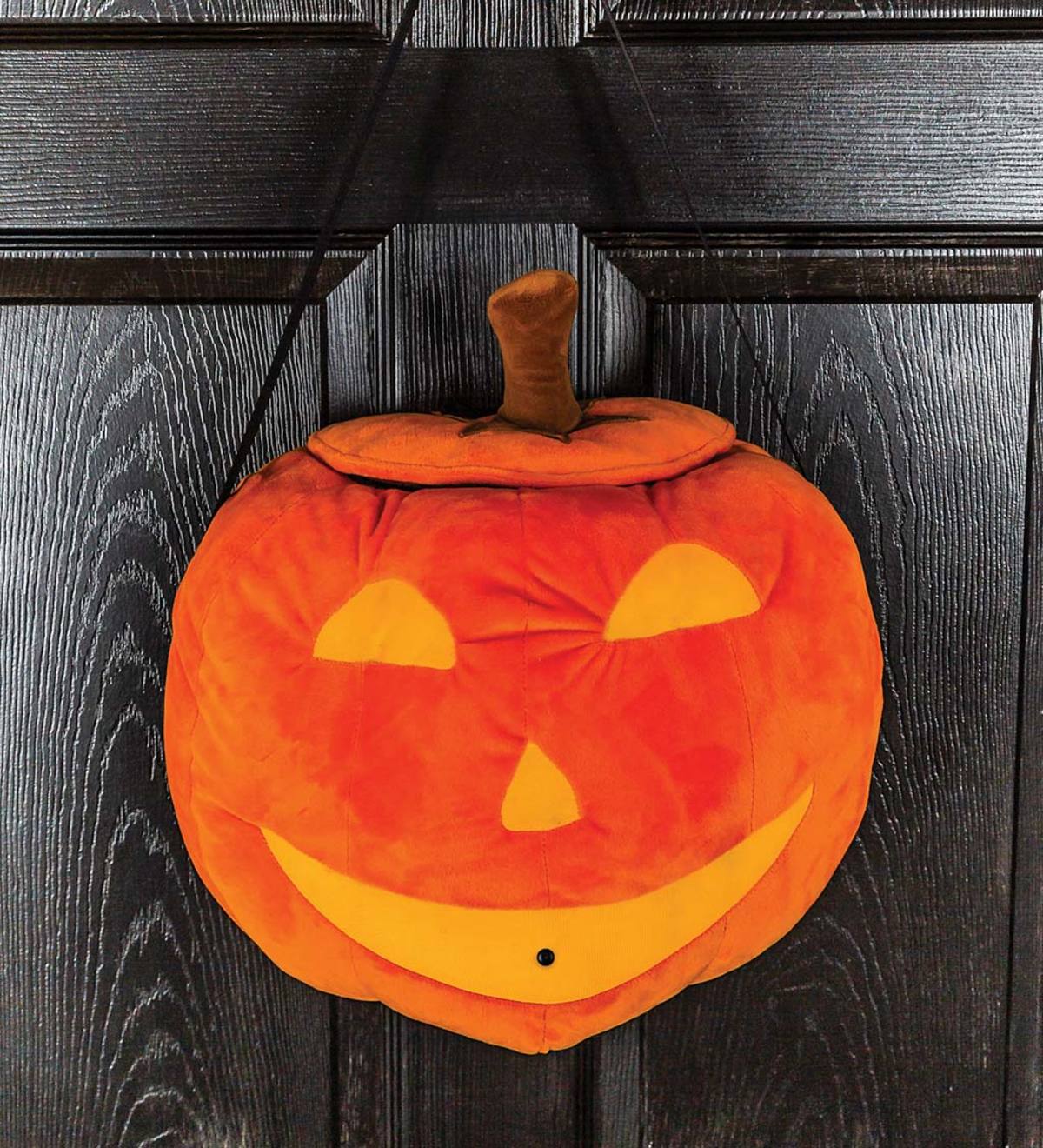 Jack-O'-Lantern Halloween Cat Motion Sensing Door Decor