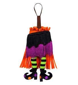 Dancing Witch's Skirt Halloween Motion-Activated Door Décor