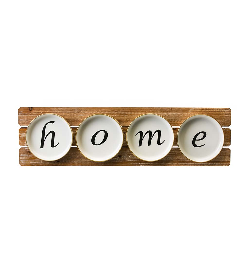 Home Plates and Wood Wall Décor