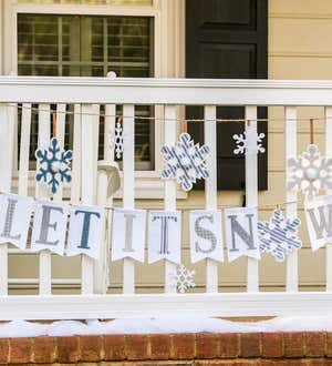 Snowflakes Seasonal Décor Banner