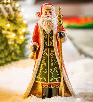 In His Christmas Best Santa Claus Garden Statue