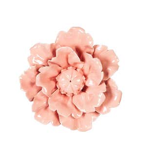 6" Adelaide Ceramic Flower Wall Décor, 12-Piece Set