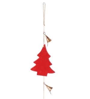 Red and Gold Hanging Garland, Set of 2