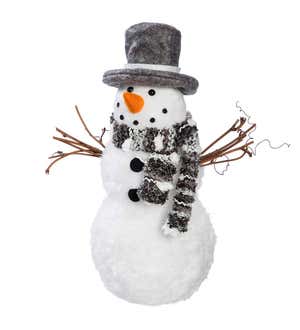 LED Light-Up Snowmen, Set of 2