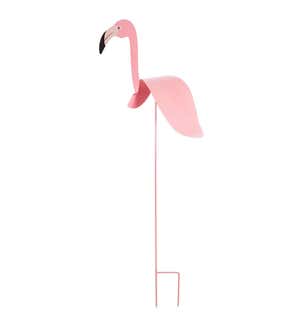 Flamingo Metal Garden Stake