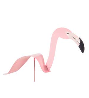 Flamingo Metal Garden Stake