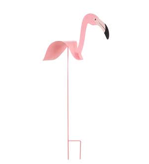 Flamingo Metal Garden Stake