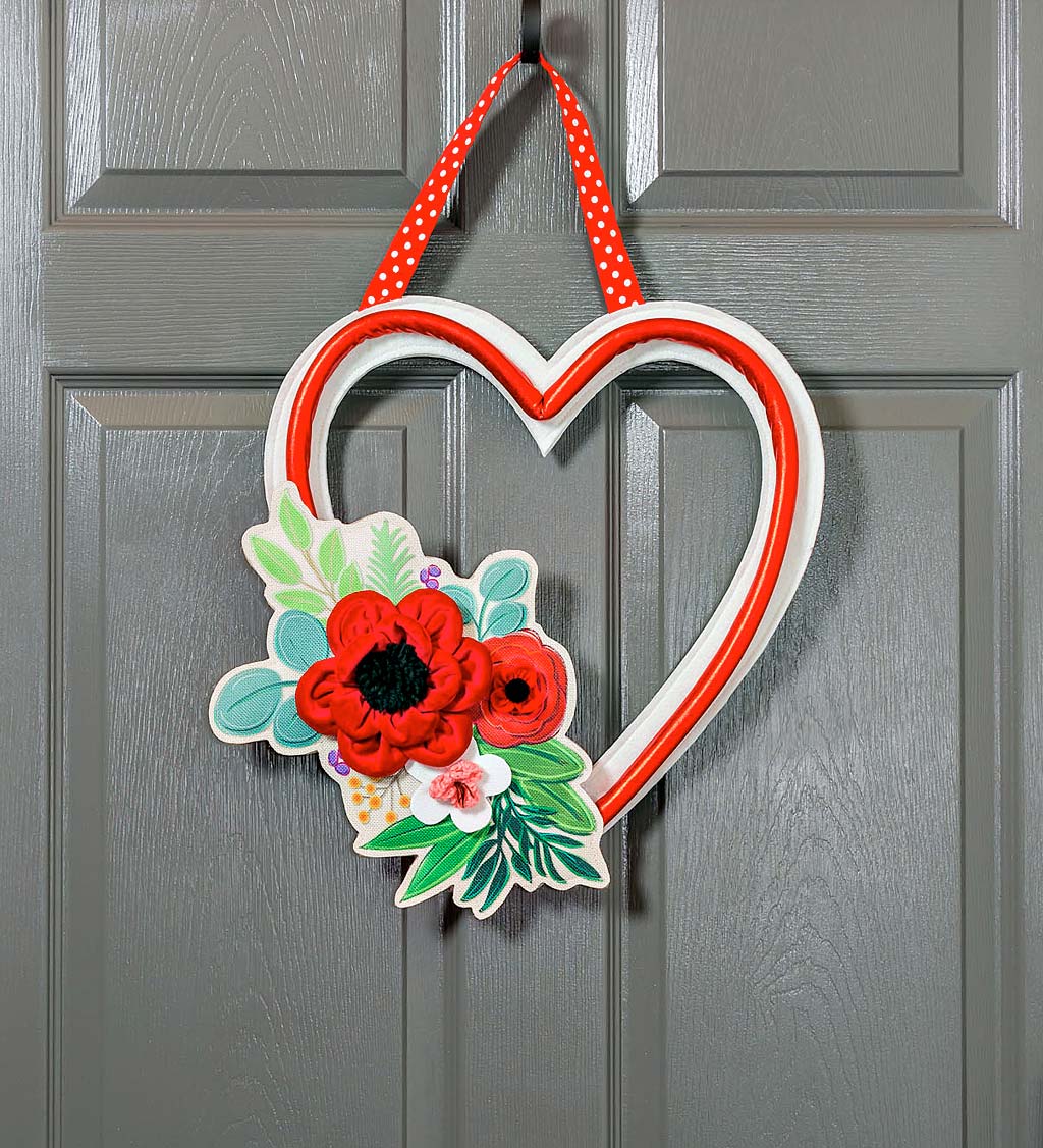 Valentine's Day Floral Door Décor
