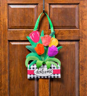 Spring Tulips Door Décor