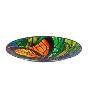 Art Nouveau Butterfly Bird Bath
