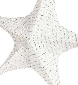 Small Lighted Hanging Fabric Star