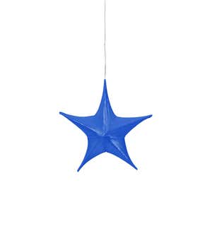 Small Lighted Hanging Fabric Star