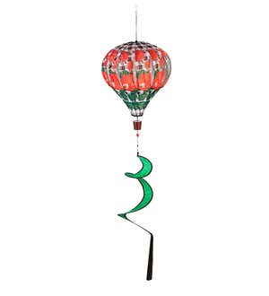 Collapsible Balloon Wind Spinner with Spiral Tail