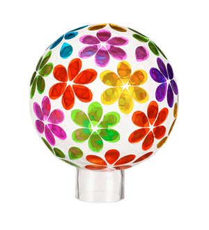 Multicolored Glass Gazing Ball