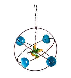 Metal Circles Hanging Wind Twirler