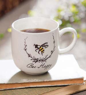 12 oz Ceramic Mug with Bee Sayings