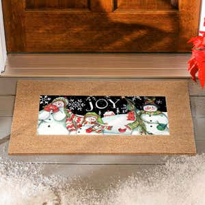 Snowman Joy Holiday Sassafras Switch Mat