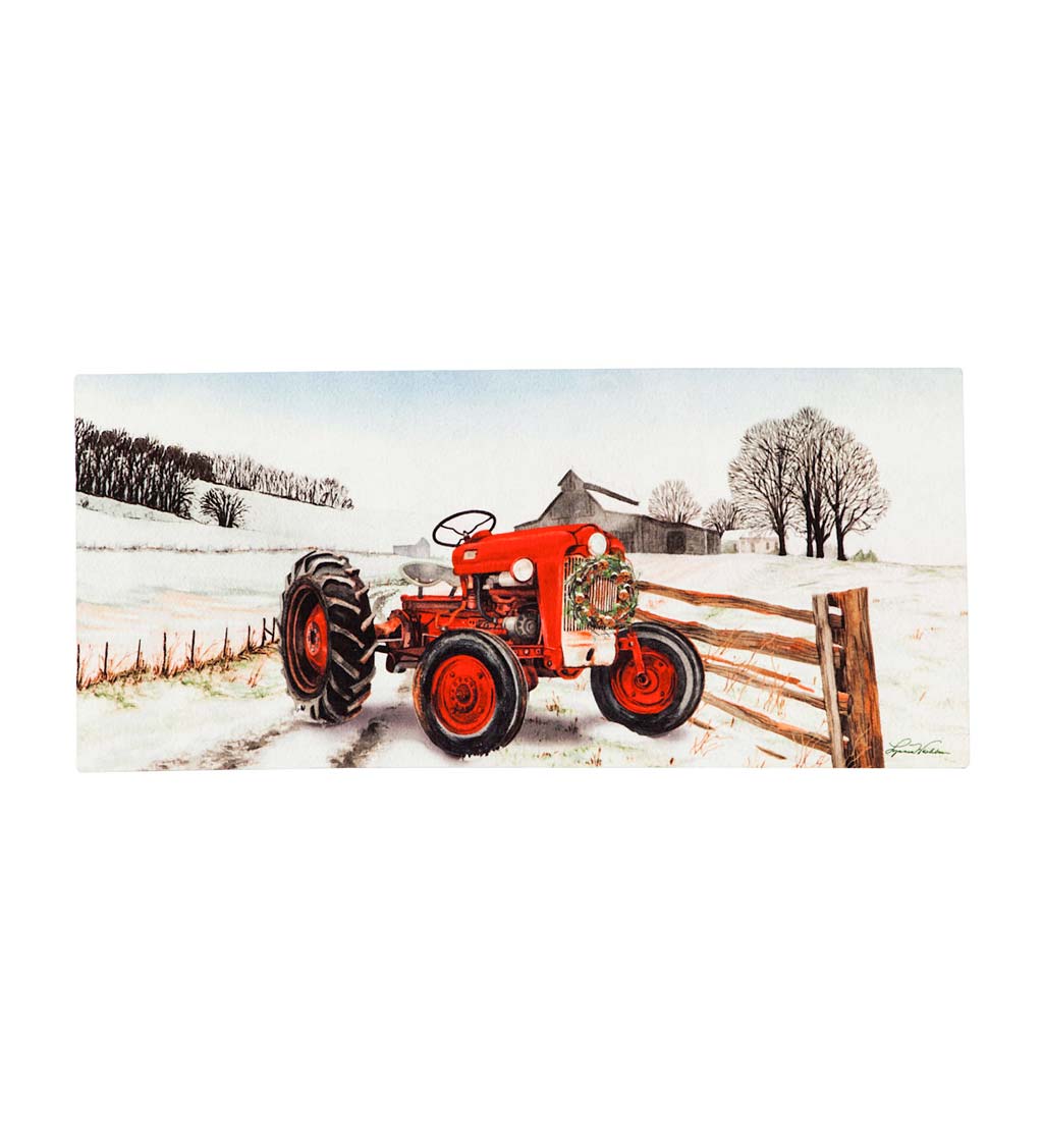 Winter Red Tractor Sassafras Switch Mat