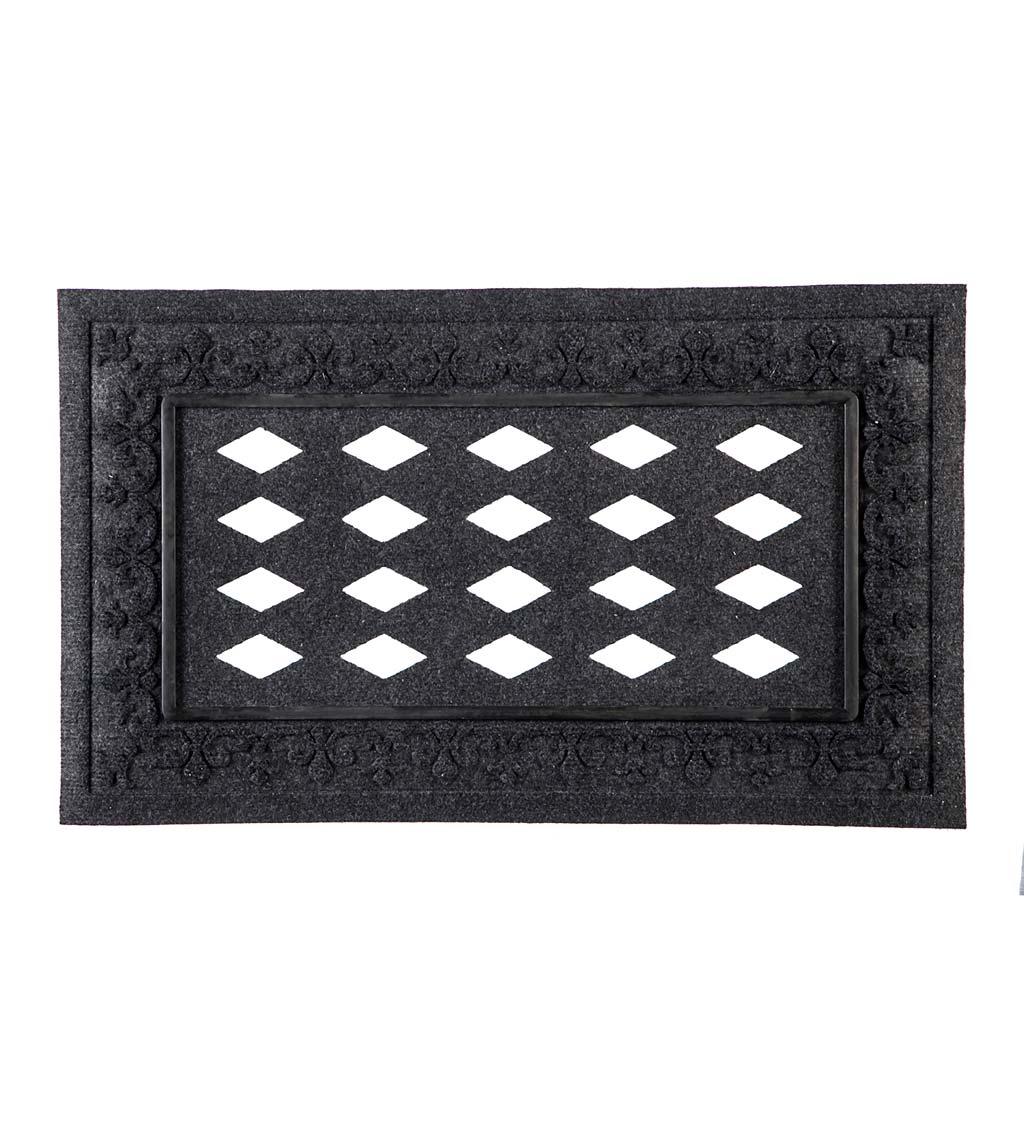 Embossed Fleur de Lis Sassafras Mat Tray