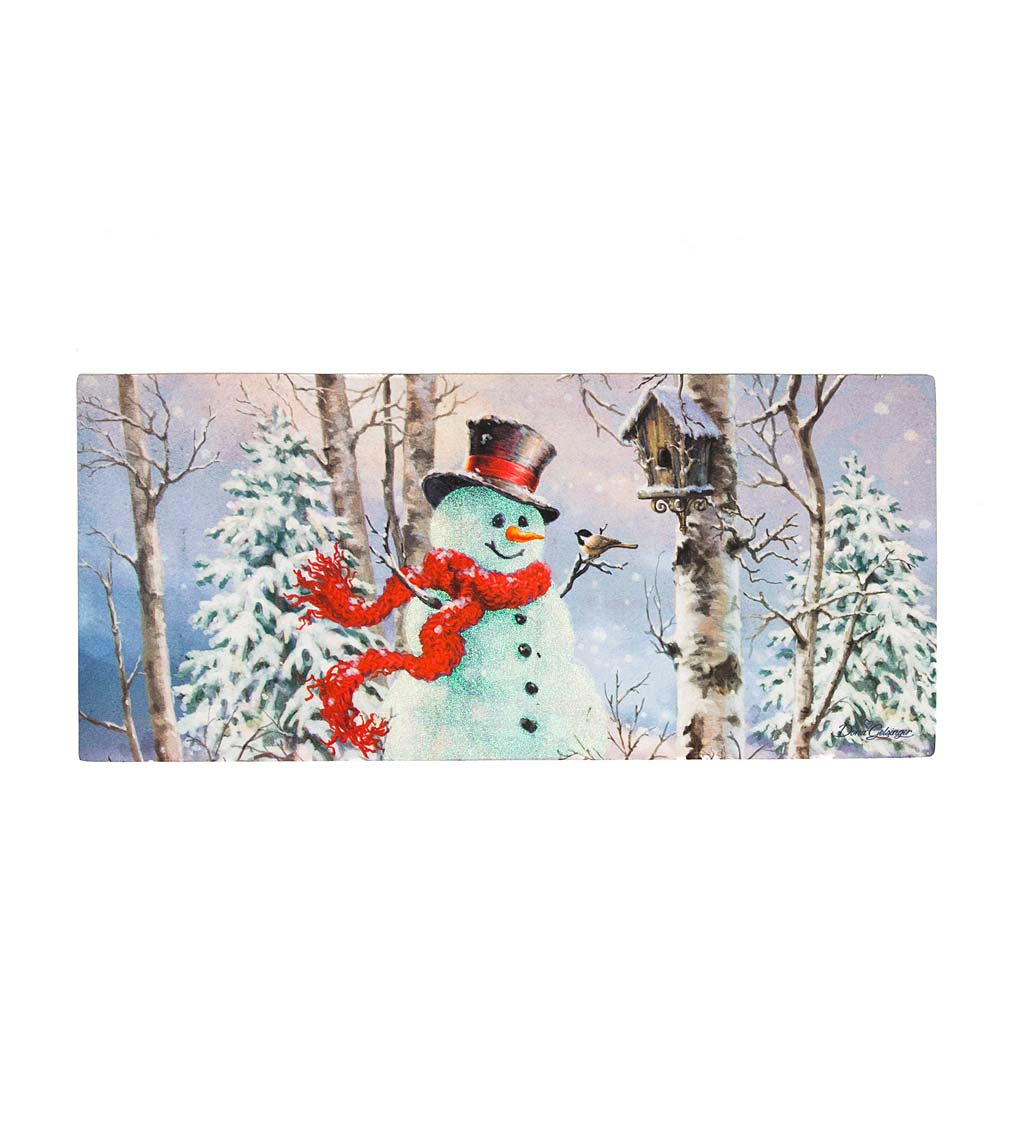 Birch Forest Snowman Sassafras Switch Mat