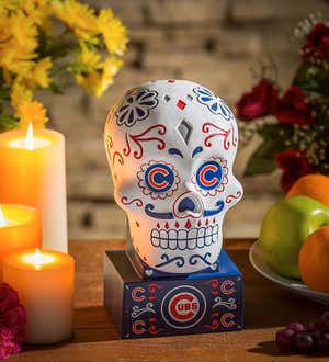 Chicago Cubs Sugar Skull Statue