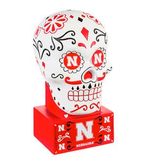 University of Nebraska Sugar Skull Statue