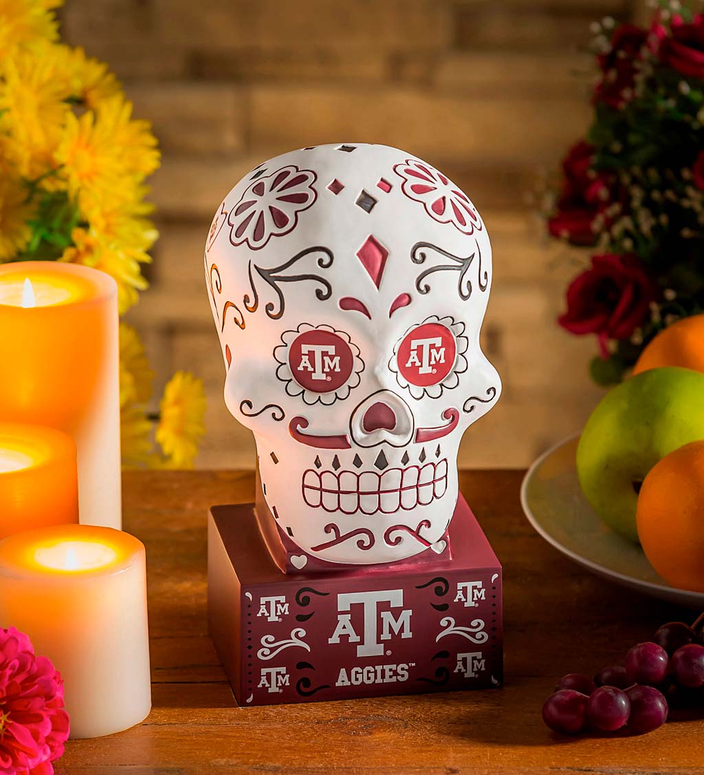 Texas A&M Sugar Skull Statue