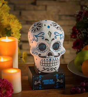 Carolina Panthers Sugar Skull Statue