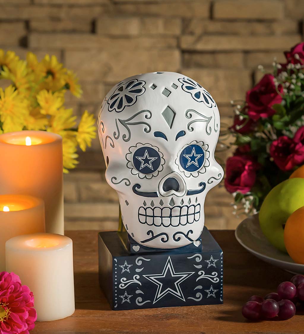 Dallas Cowboys Sugar Skull Statue