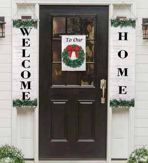 Holiday Wreath Door Banner Kit