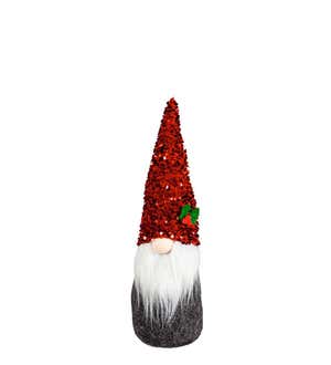 Holiday Sparkle Plush Gnome Table Décor, Set of 2