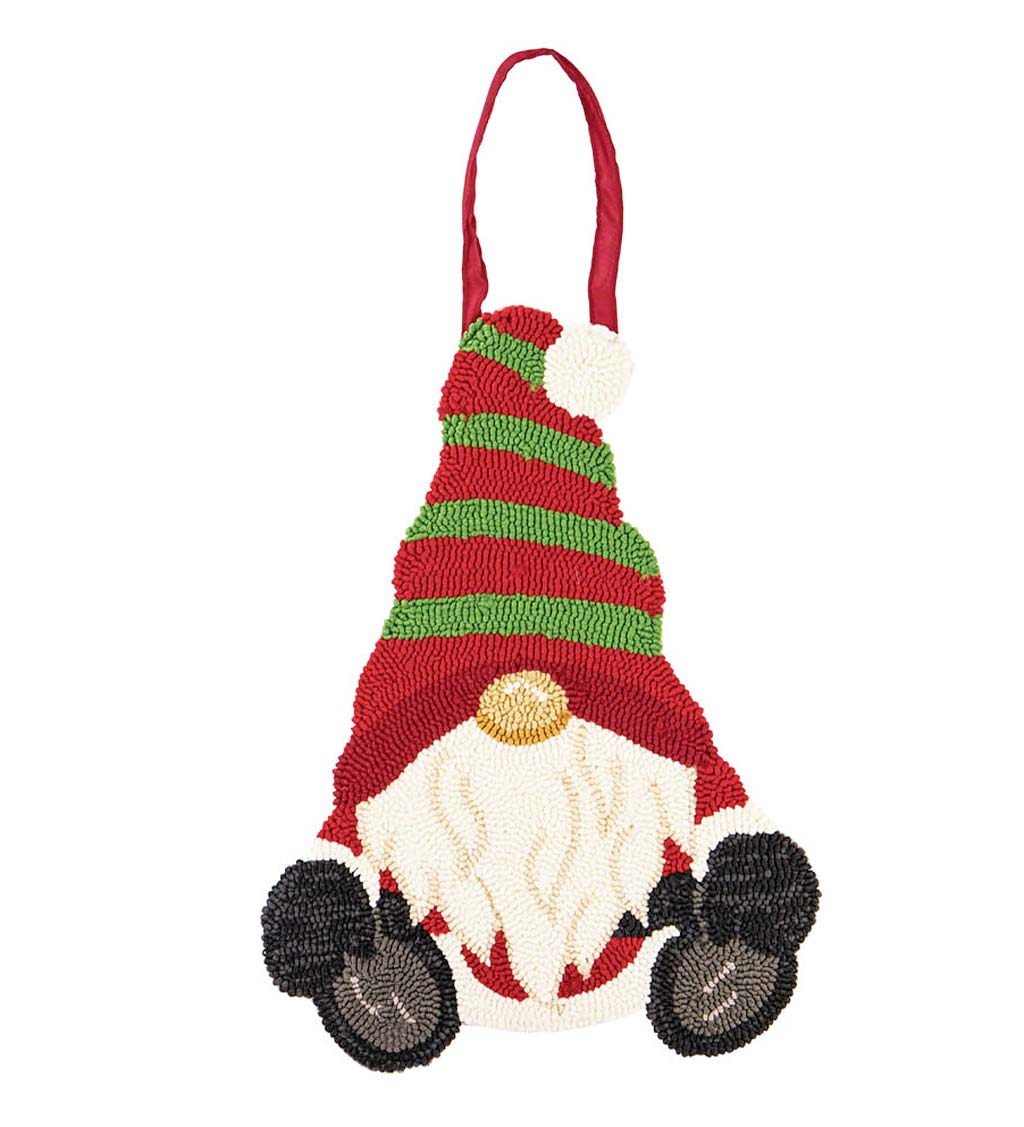 Christmas Gnome Hooked Door Décor