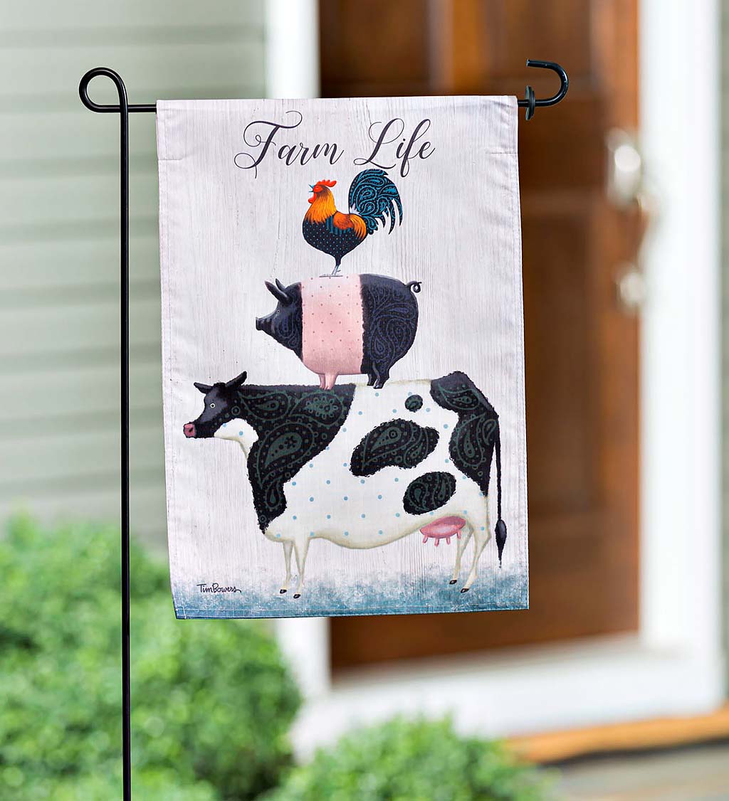 Farm Life Garden Flag