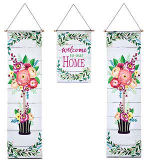 Welcome To Our Home Topiary Door Banner Kit