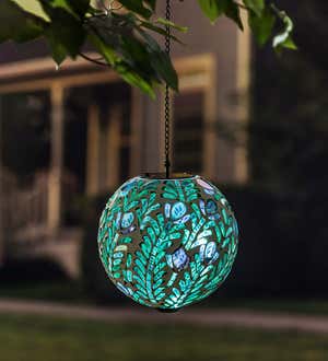 Solar Hanging Mosaic Gazing Ball