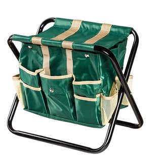 Gardening Combi-Seat with Removable Tool Bag