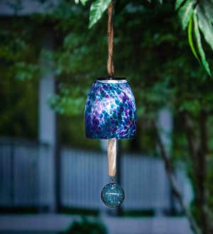 Solar Glass Artisan Garden Bell