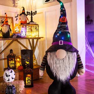 Oversized Lighted Plush Halloween Gnome