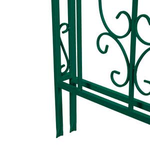 Colored Montebello Scrollwork Metal Garden Arbor