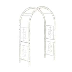 Colored Montebello Scrollwork Metal Garden Arbor