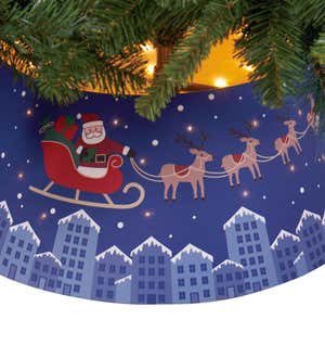 LED Santa’s Sleigh Tree Collar