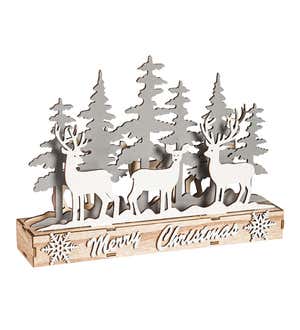 Lighted Winter Woodland Table Décor