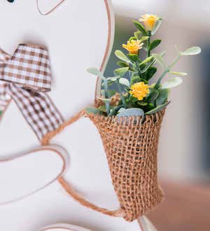 Wooden Easter Bunny Table Decor