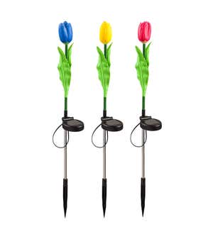 Solar Tulip Garden Stake