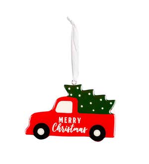 Car & Truck Christmas Tree Ornaments, Set of 2