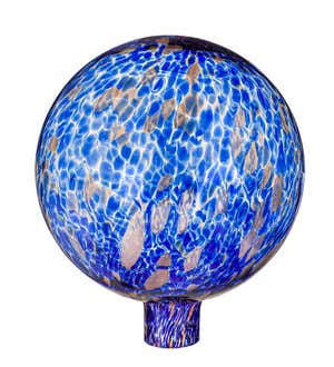 Art Glass Confetti Gazing Ball with Stand