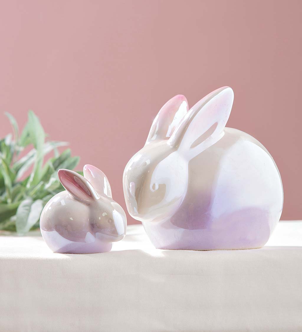 Ceramic Bunny Table Decor, Set of 2