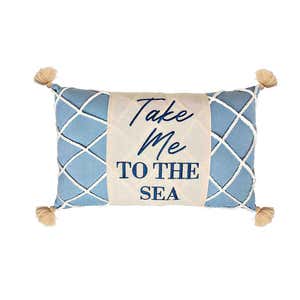 "Take Me to the Sea" Decorative Lumbar Pillow